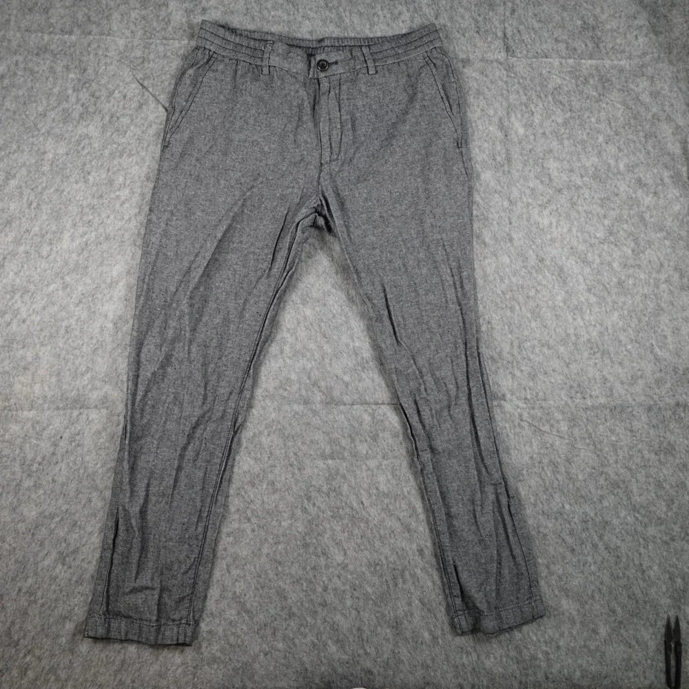 Banana Republic Pants Mens 31x32 (Actual 30x28) Blue Athletic Linen Preppy Navy